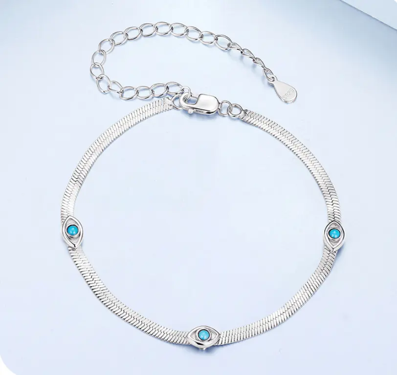 Original Turquoise Devil's Eye Bracelet For Men And Women