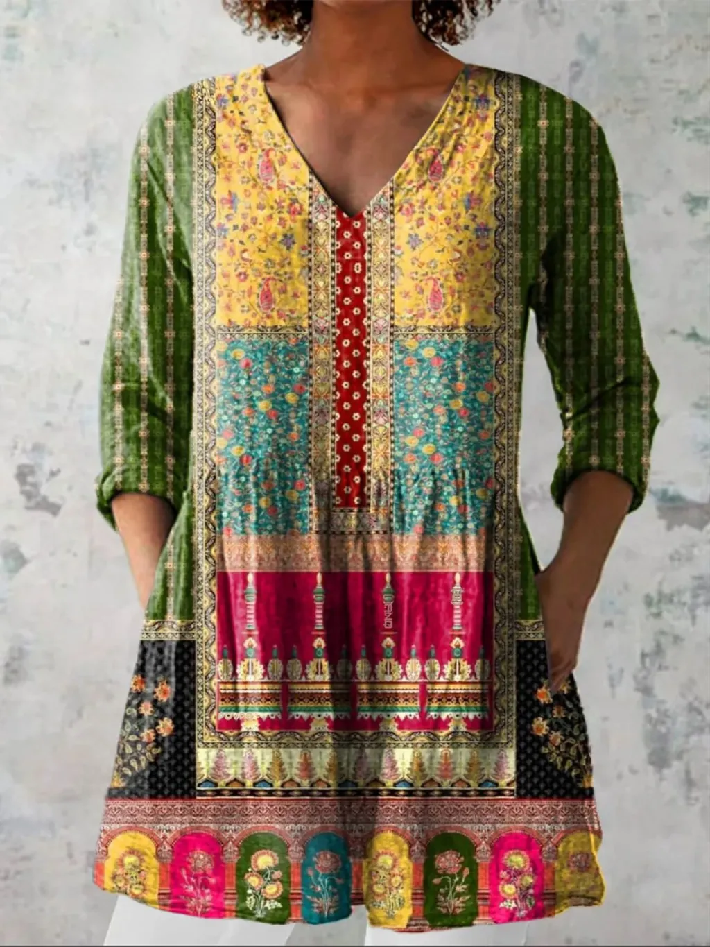 Female Creative Fish Pattern Vacation Style Dress - 43Style-5Xl