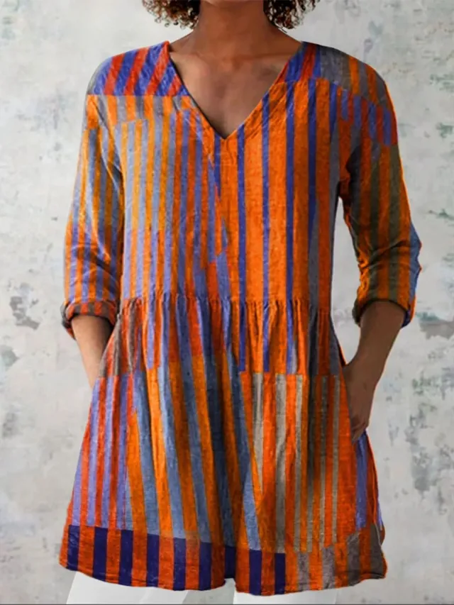 Female Creative Fish Pattern Vacation Style Dress 2Style 2Xl - Shop at LoveMi