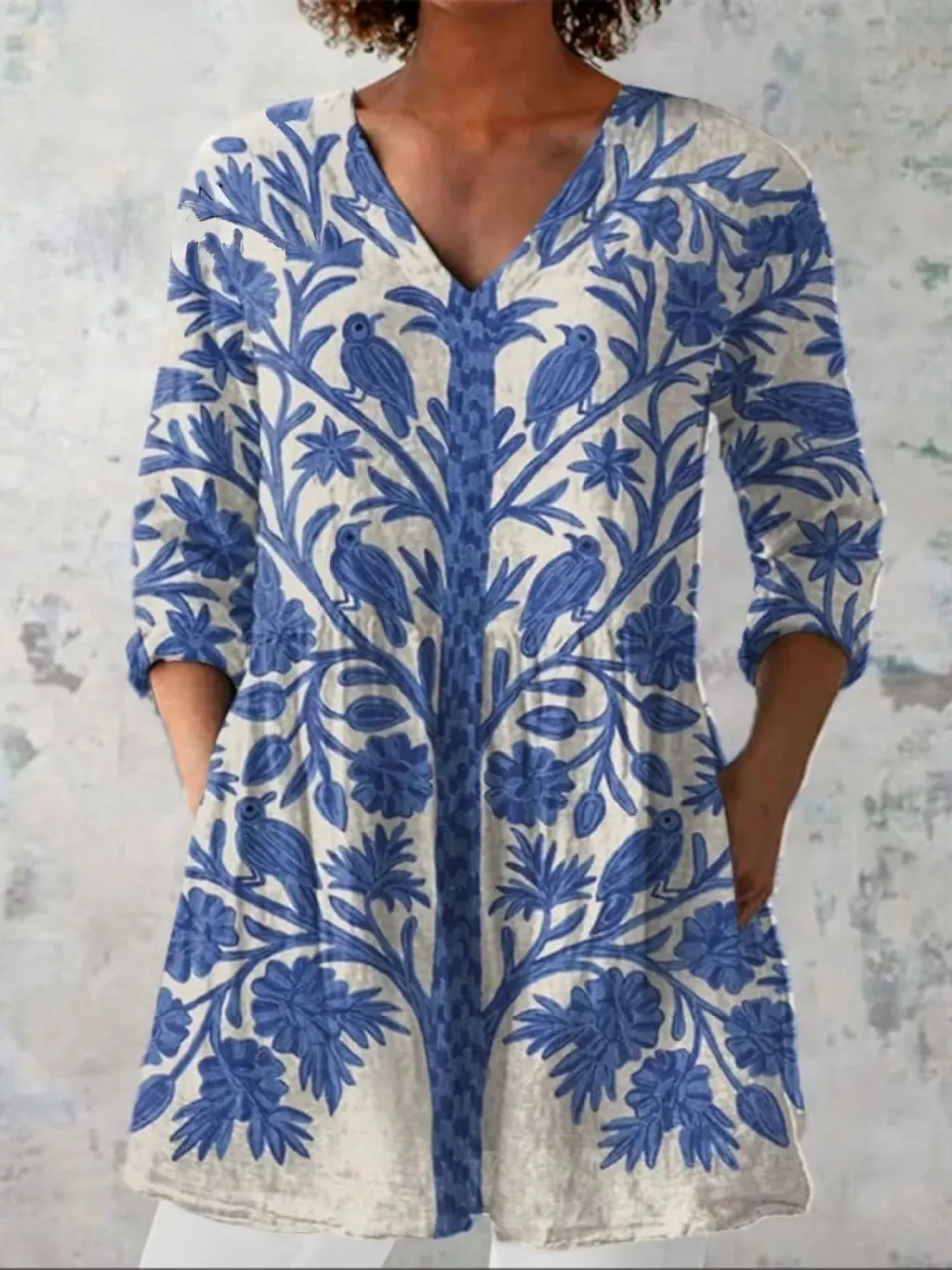 Female Creative Fish Pattern Vacation Style Dress - 5Style-2Xl