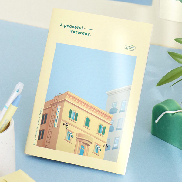 Notebook Book A5 Horizontal Line Soft Surface Notepad 1