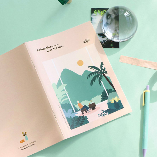 Notebook Book A5 Horizontal Line Soft Surface Notepad 3