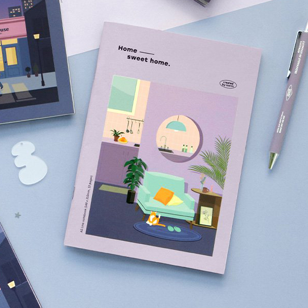 Notebook Book A5 Horizontal Line Soft Surface Notepad 5