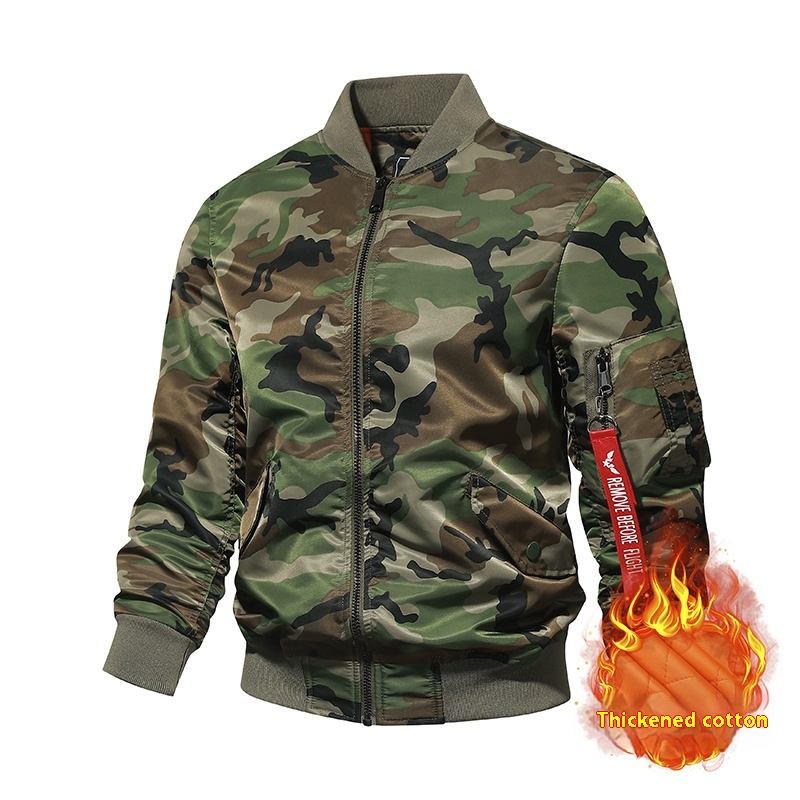 New Thickened Camouflage Autumn And Winter Coat Men's Plus Size