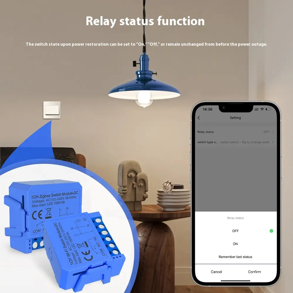 Graffiti WIFI Zero Contact Dry Contact Low Voltage Intelligent Module
