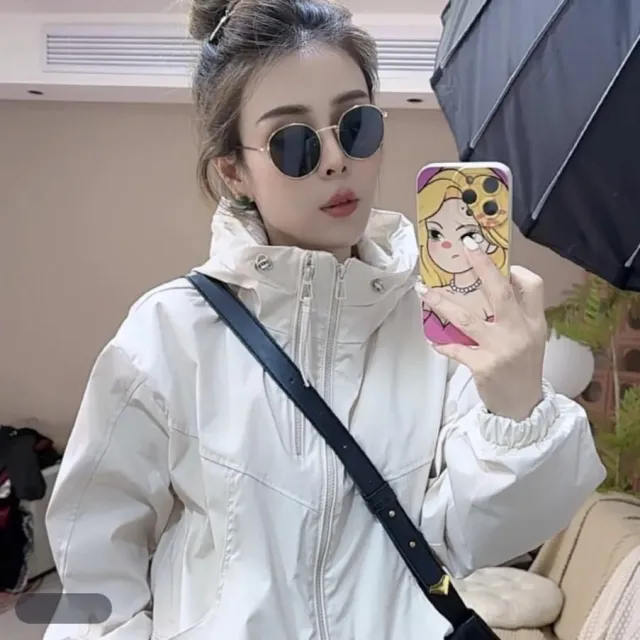 Fashion New Fashionable Jacket Women's Top Beige - Shop at LoveMi