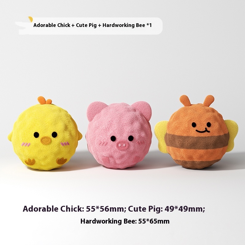 Dog Cartoon Acanthosphere Sounding Toy Pet Molar Teeth Cleaning