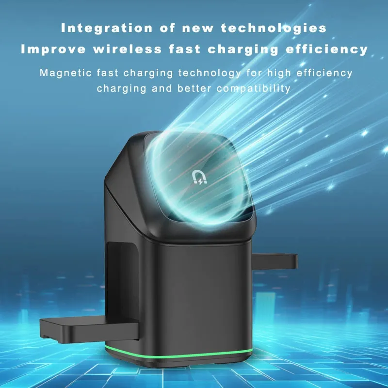 Three-in-one Magnetic Wireless Charger Touch