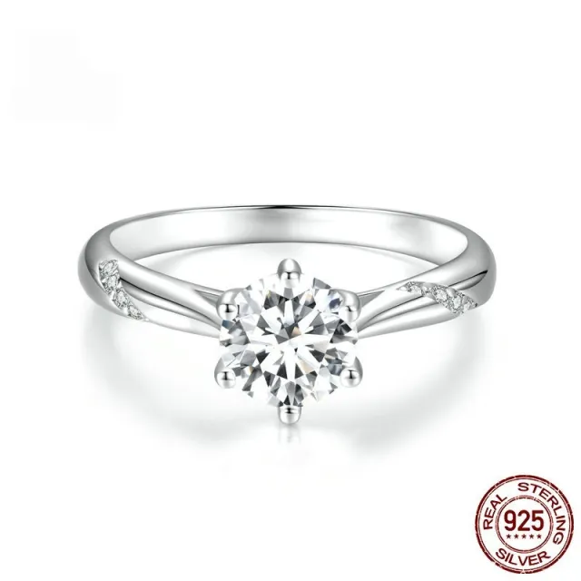European And American Supply Simple Moissanite Ring Msr003 - Shop at LoveMi