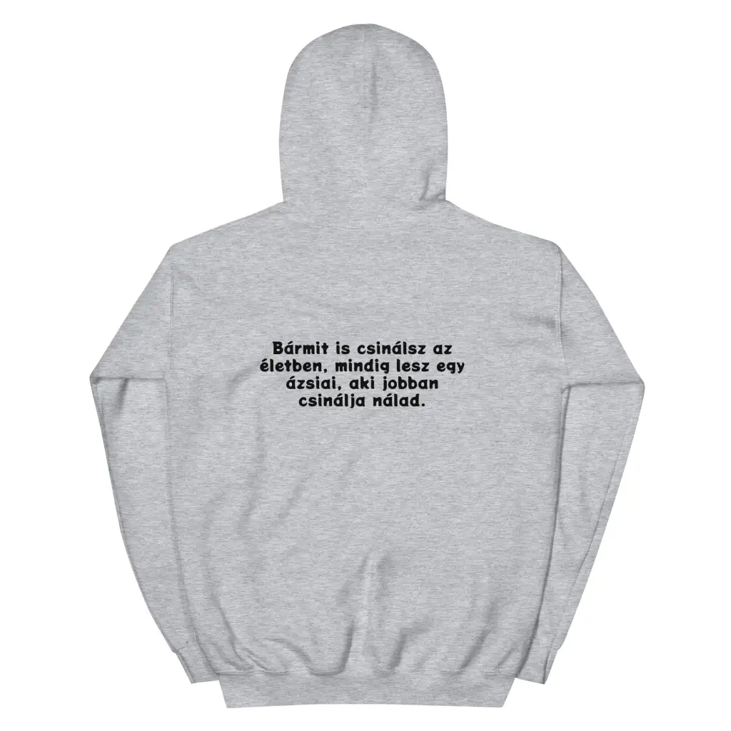 Drop-shoulder Sleeve Casual Sports Hoodie Sweater - Gray