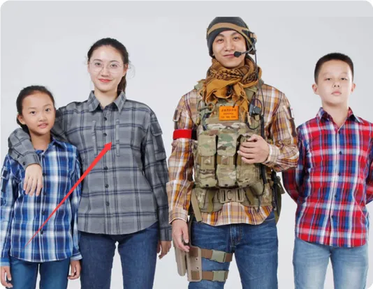Breathable And Wear resistant Checkered Shirts For Military Grey - Shop at LoveMi