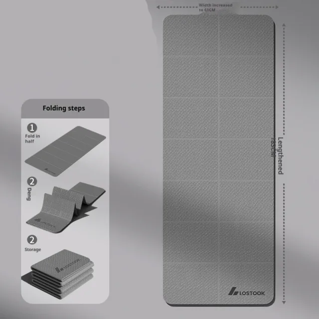 Widening Non slip Thickening Exercise Household Mute Widened Thickened Exercise Mat Firm Gray - Shop at LoveMi