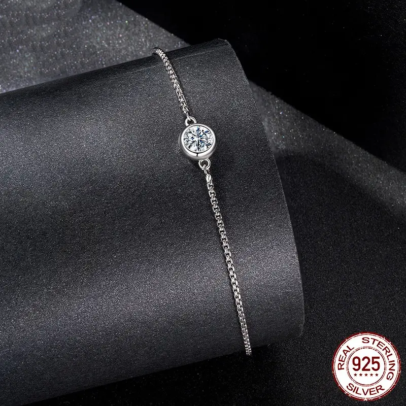 D-color Bright Classic Moissanite Bracelet
