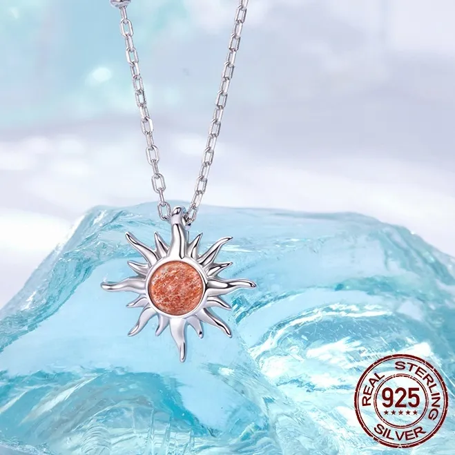 S925 Sterling Silver Sun Men's And Women's
