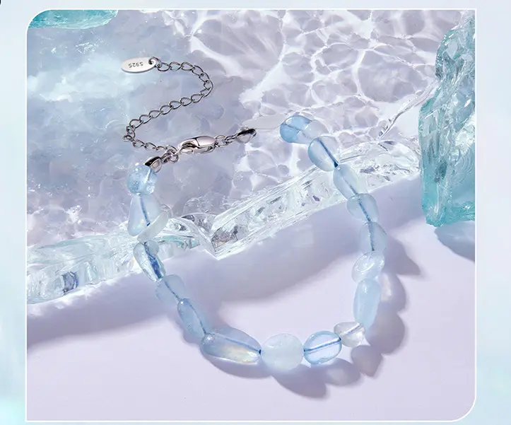Original Blue Crystal Bracelet Female Niche