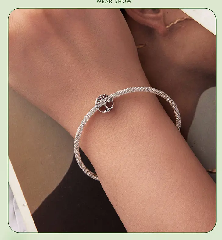 Original Hollow Lucky Tree S925 Sterling Silver Beads