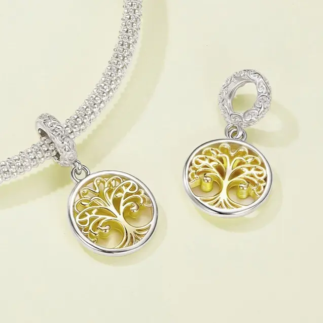 Lucky Tree Pendant Parts Niche Lucky Vintage Bracelet Beaded