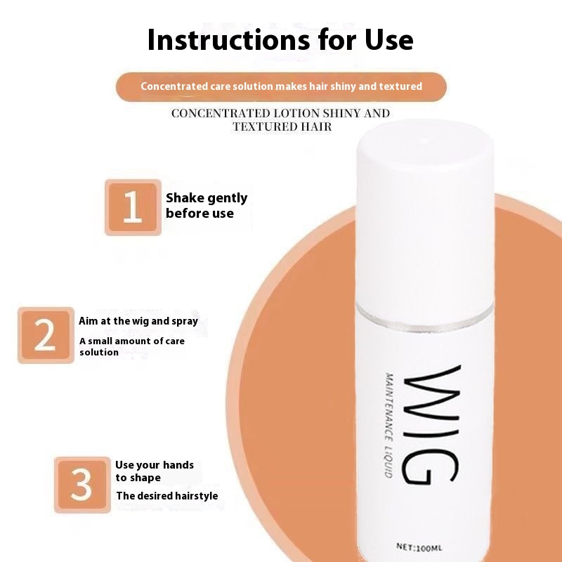 No Wash Essential Oil Wig Care Solution, Nutrient Solution, Frizz 3