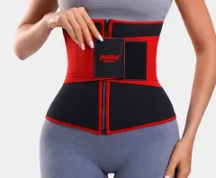 Waist Support Violently Sweat Slimming Running Fitness Yoga - Red - View 1