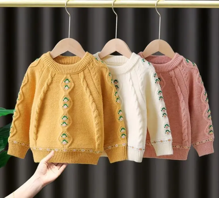 New Girl's Knitted Shirt Fashionable Sweater