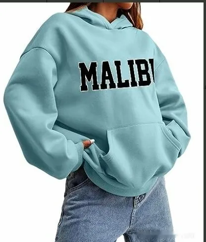 Fashion European And American Style Round Neck Street Letters Trendy T shirt Milk Blue - Shop at LoveMi