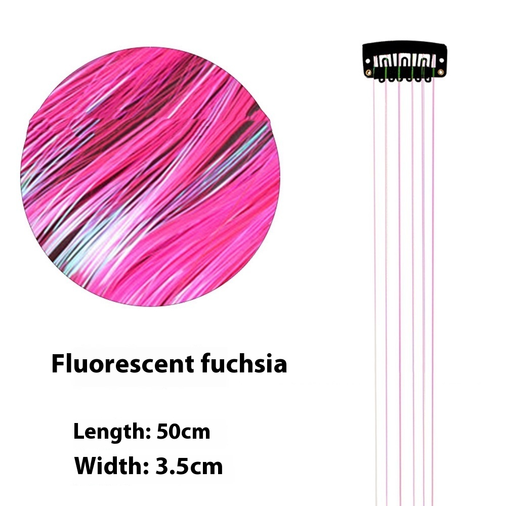 European And American Gold And Silver Wire Clip Wig Female Laser Wire 20