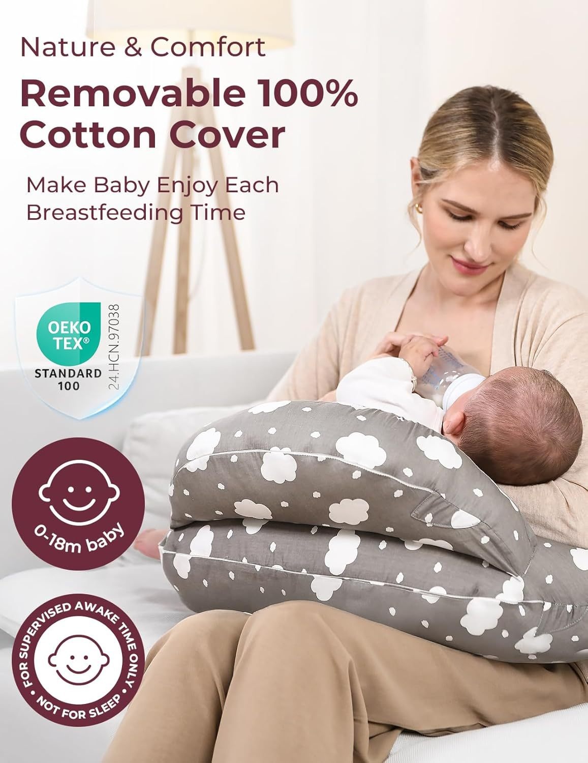 Pregnant Mom & Baby Multifunctional Pillow – Pregnancy + Infant Support