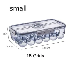 PET Kitchen Organiser Sealed Storage Box With Lid - Grey - View 1