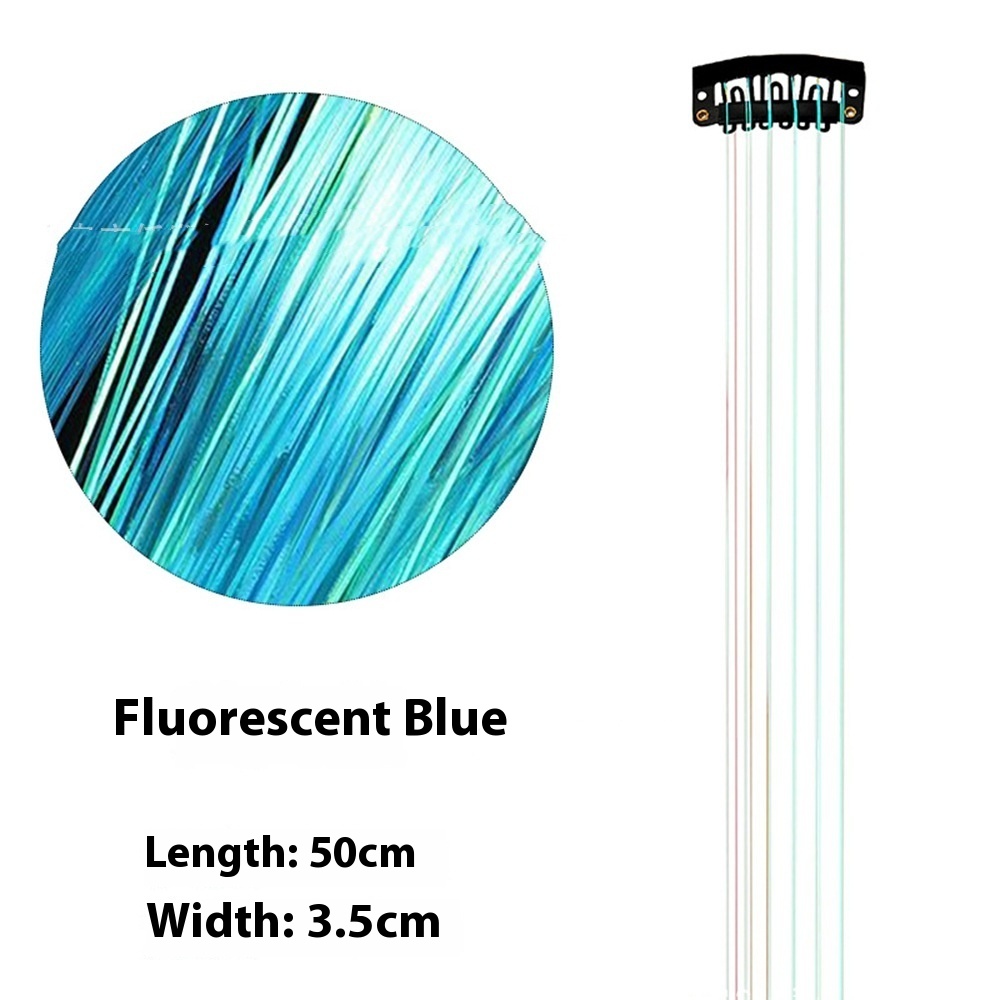 European And American Gold And Silver Wire Clip Wig Female Laser Wire 19