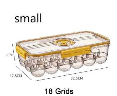 PET Kitchen Organizer Sealed Storage Box With Lid - Yellow