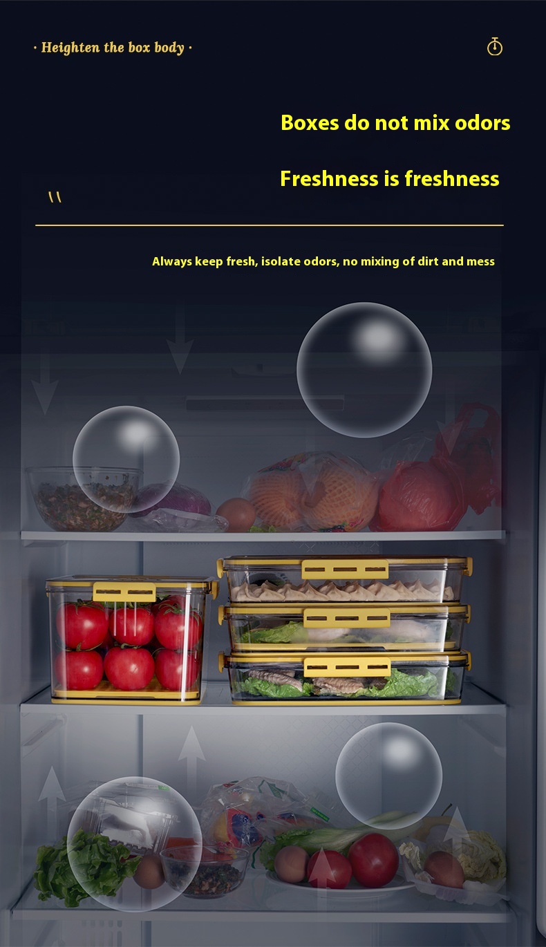 Refrigerator Storage Box Plastic Kitchen Finishing Crisper