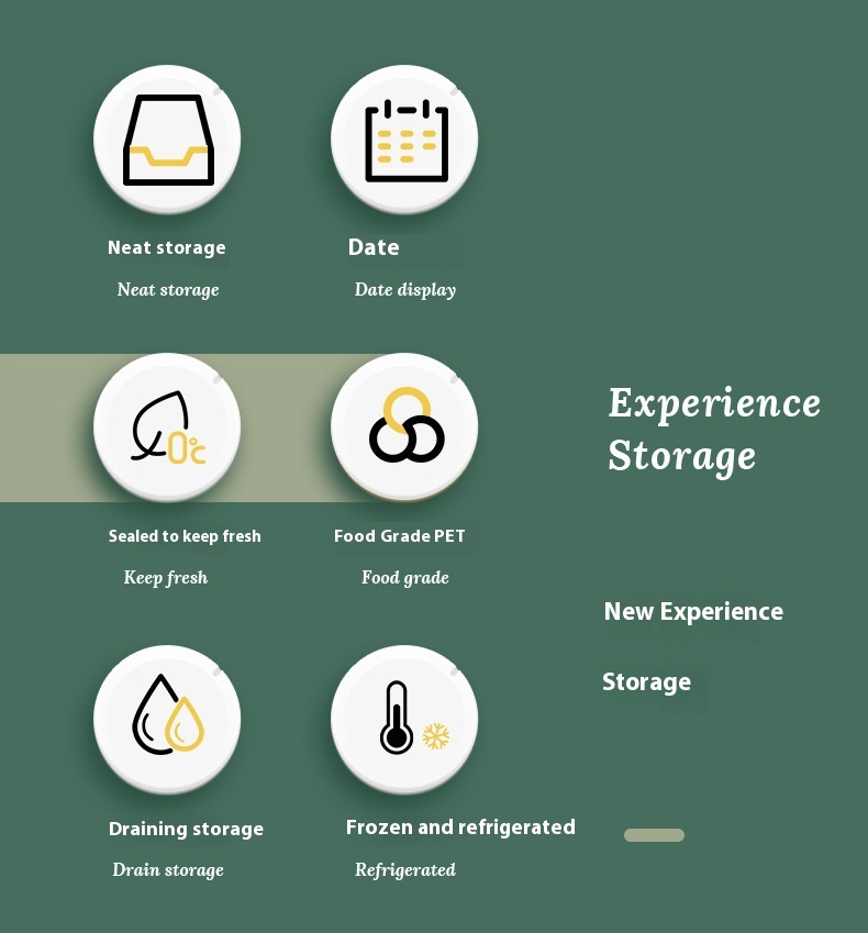 Refrigerator Storage Box Plastic Kitchen Finishing Crisper