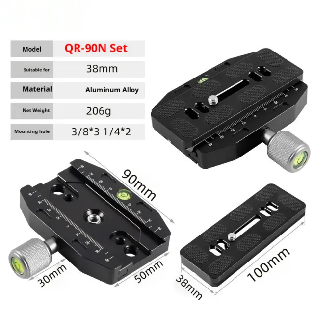 Universal Quick Shoe Clamp Pedestal Tripod PTZ Accessories Qr 90Ns - Shop at LoveMi