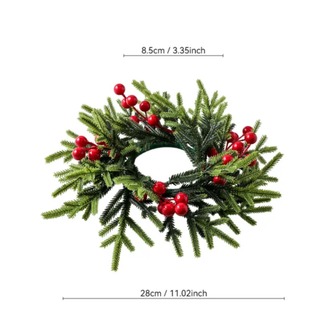 Christmas Decoration Pine Needle Small Wreath Flowers - Shop at LoveMi