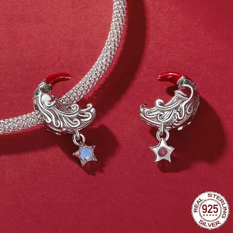 Moonlight Santa Claus Diy Bracelet String Beads