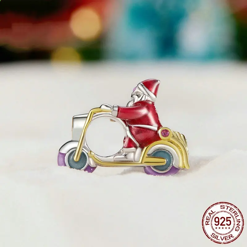 Luminous Santa Claus Diy Bracelet String Beads