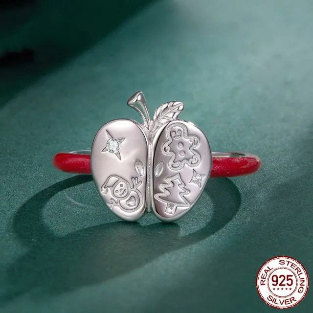 Christmas Romantic S925 Openning Silver Ring Bsr720 E - Shop at LoveMi