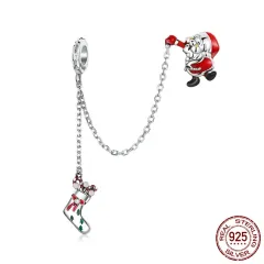 S925 Sterling Silver Santa Claus Diy Bracelet String Beads - Bsc542 - View 1