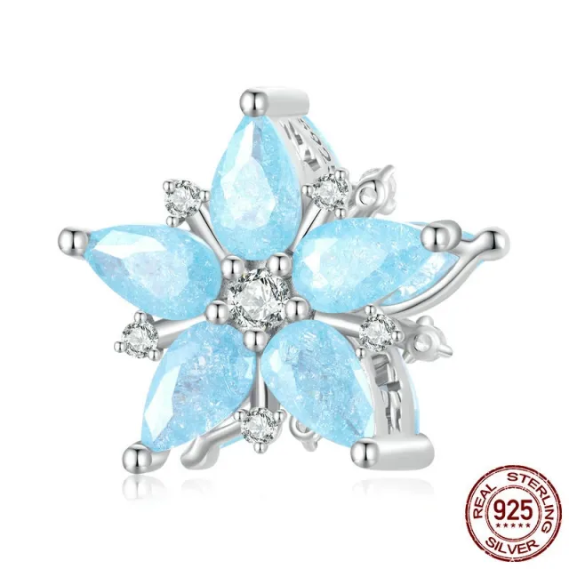Christmas Snowflake 925 Silver Bracelet Beaded Bsc719 - Shop at LoveMi