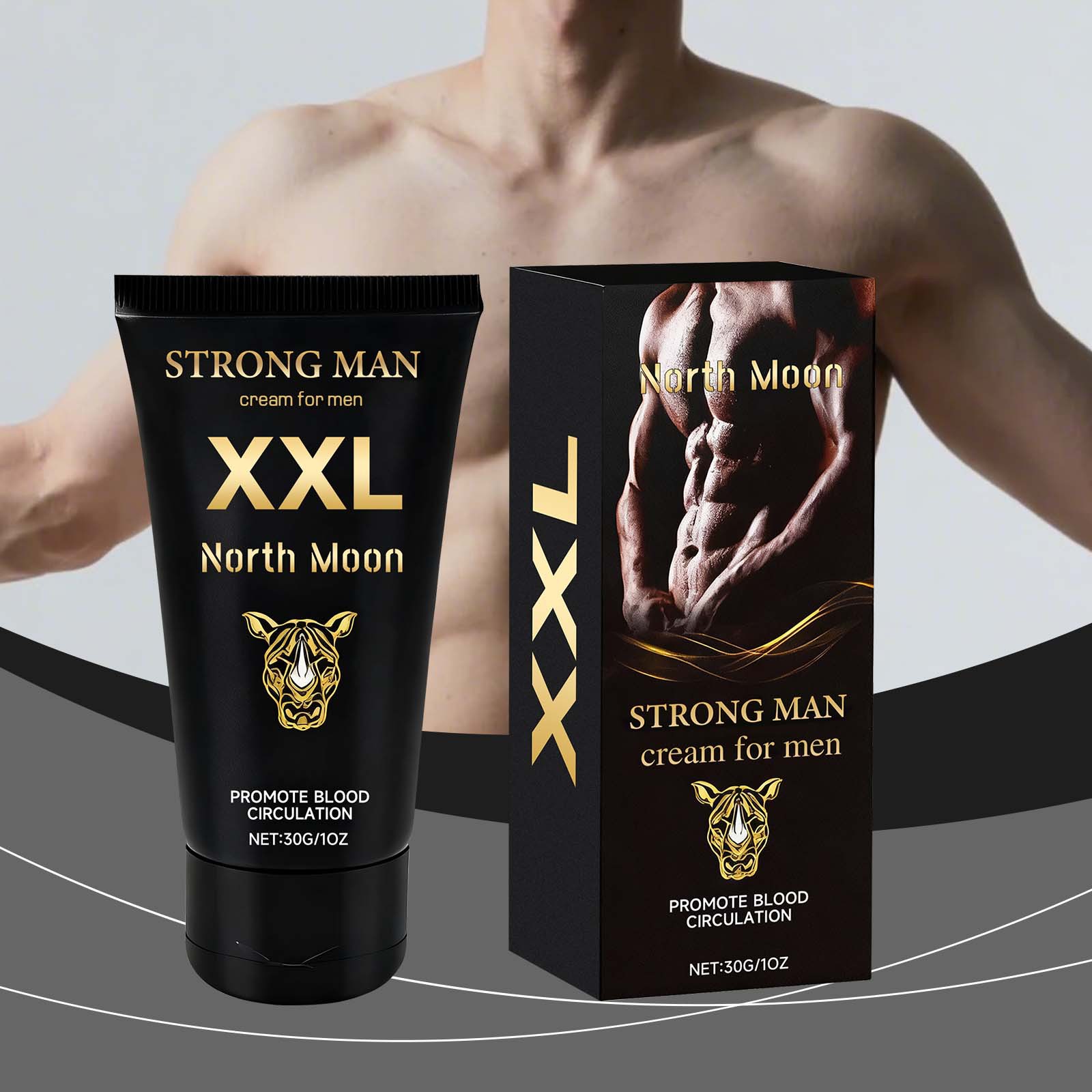 Gentle Nourishment For Men's Local Skin, Comfortable State, Applying Care Cream