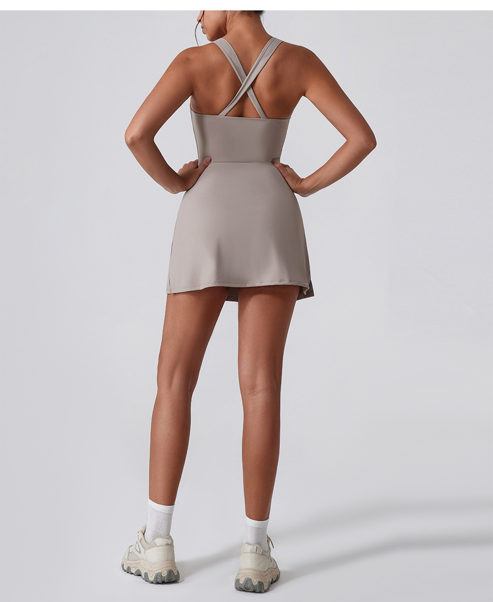 Tennis skirt dress – sky blue