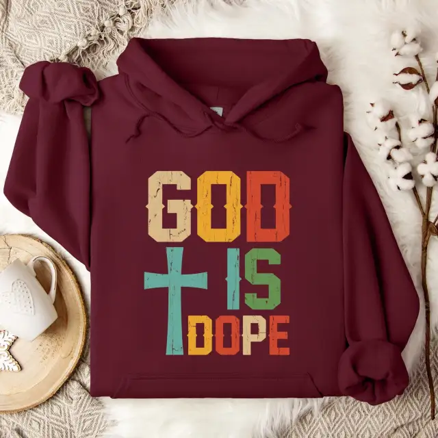Creation And Purpose Cross Autumn And Winter European And American Men's And Women's Long Sleeves Maroon 2 - Shop at LoveMi