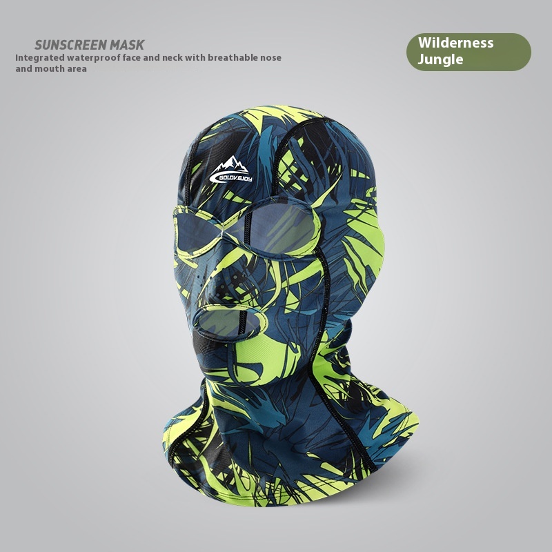 Facekini Swimming Sun Protection Head Cover Men And Women Outdoor 12
