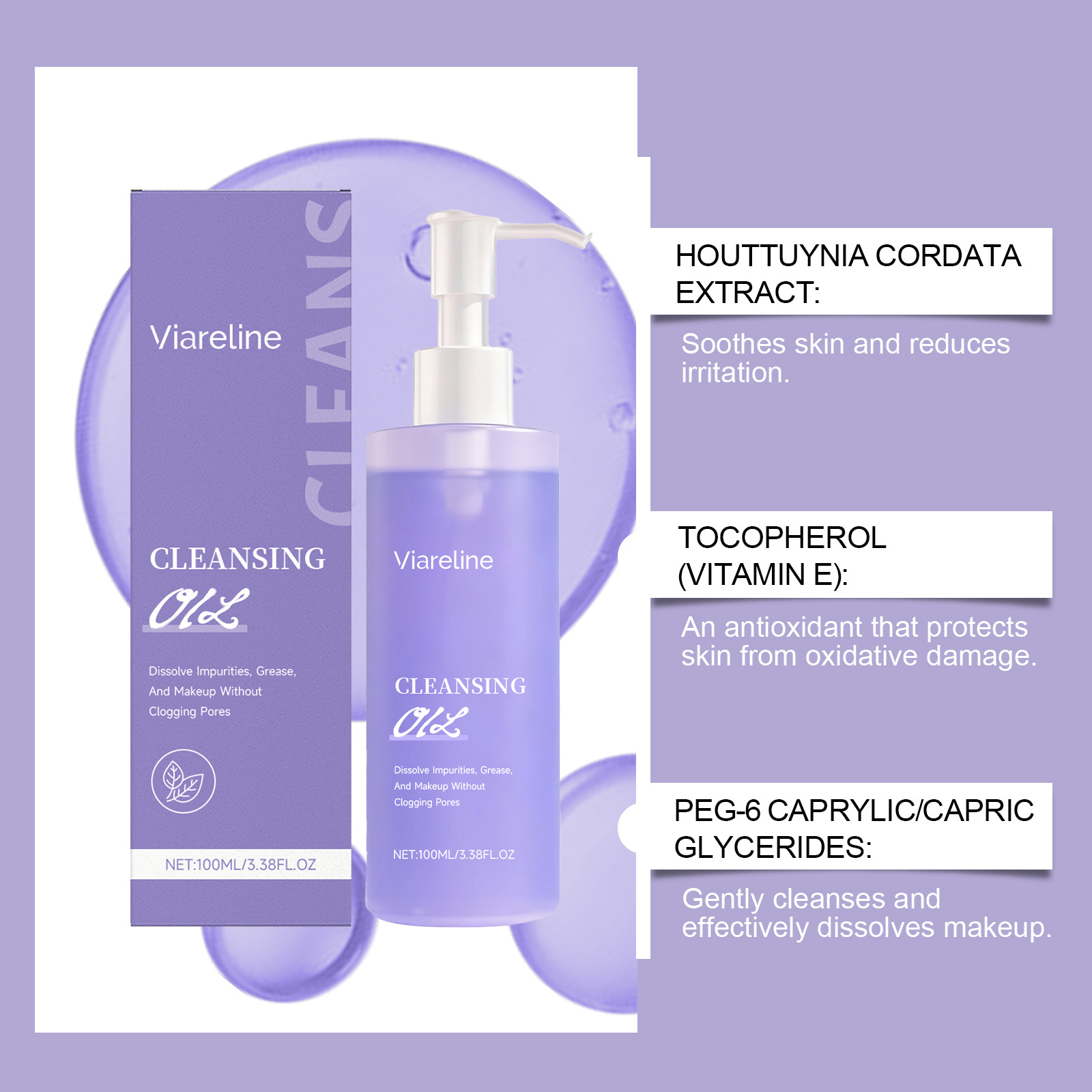 Moisturizing And Cleansing Facial Oil For Dissolving Makeup And Removing Makeup 6