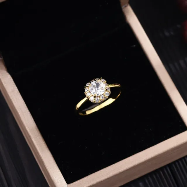 Fashion Ring Female High Sense Light Luxury And Simplicity Yellow Gold - Shop at LoveMi