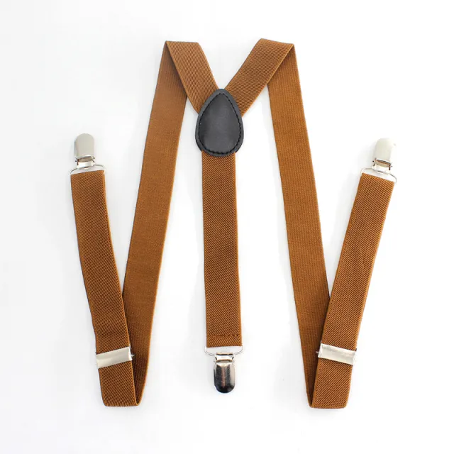 Men's And Women's Woven Elastic Tape Adjustable Straps Brown - Shop at LoveMi
