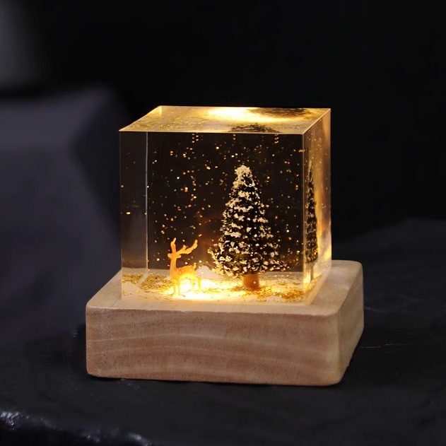 Christmas Healing Birthday Gift Micro Landscape Elk - Image 3