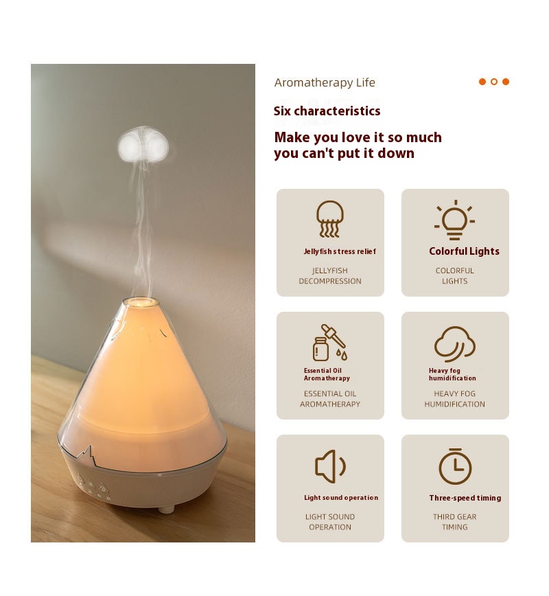 Household Desk Heavy Fog Spit Smoke Ring Colorful Flame Fragrance Machine