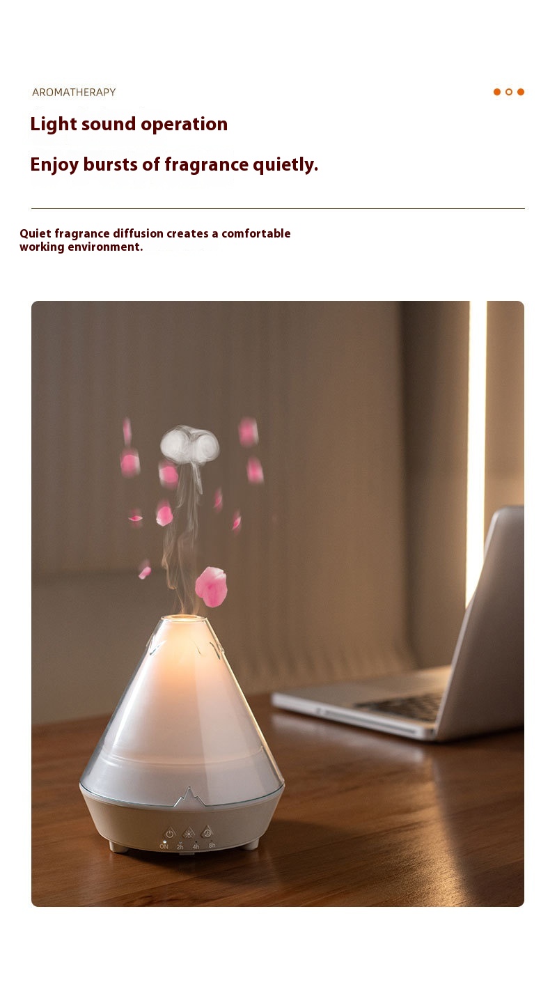 Household Desk Heavy Fog Spit Smoke Ring Colorful Flame Fragrance Machine