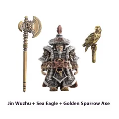 Golden Vulture Soldier Handle Cultural And Creative Song Dynasty Doll Toy Ornaments - Golden Bird Axe Gyrfalcon - View 1